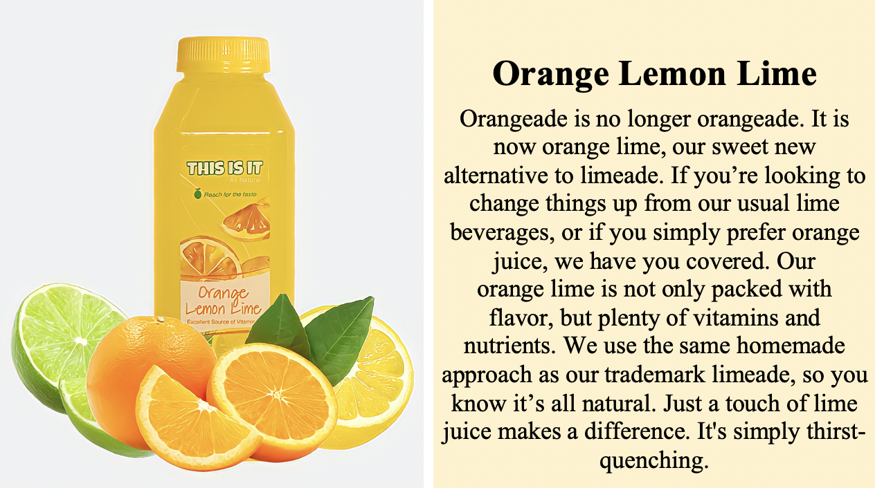 orange lemon lime